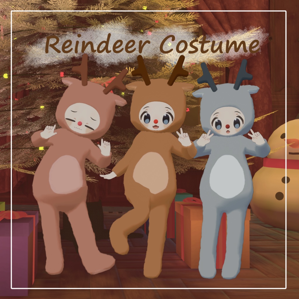 Reindeer Costume-トナカイ衣装-【まめひなた対応】