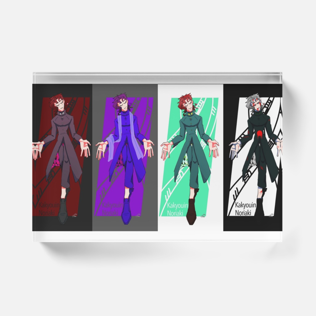 花京院典明絵巻アクリルブロック