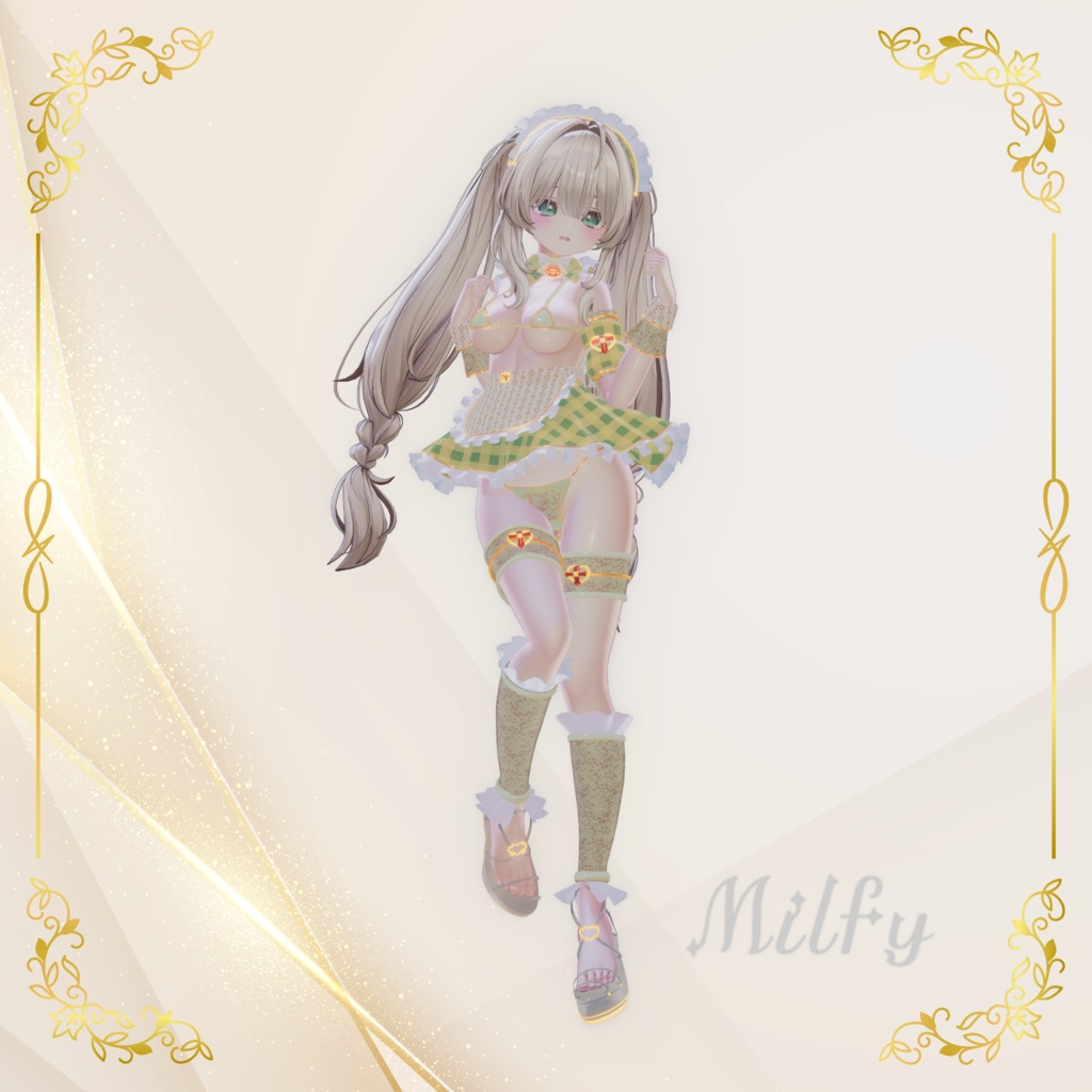 『メイデンメイド❤️MAIDEN MAID』【6アバター対応】- メイドスタイルの高級ビキニ -