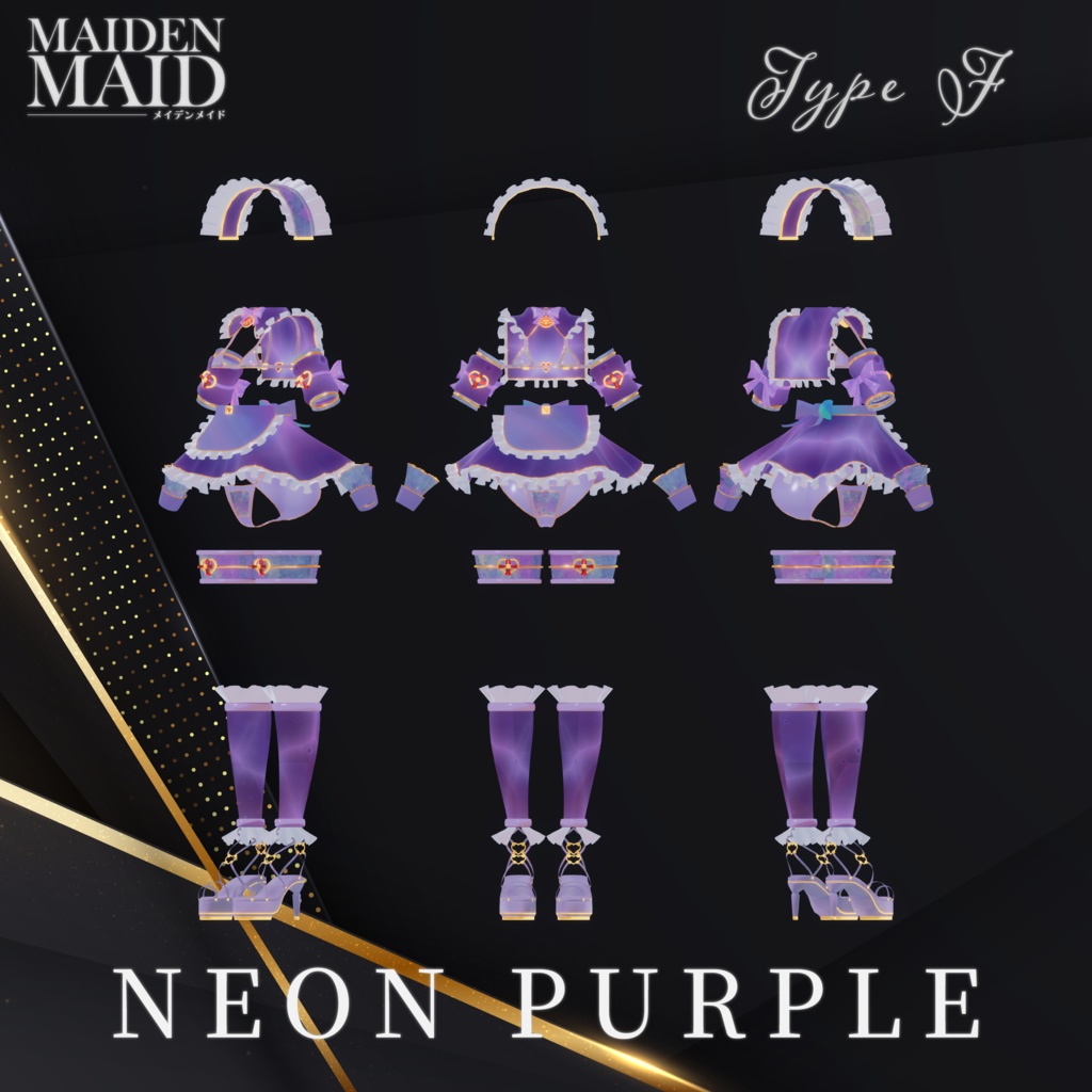 『メイデンメイド❤️MAIDEN MAID』【6アバター対応】- メイドスタイルの高級ビキニ -