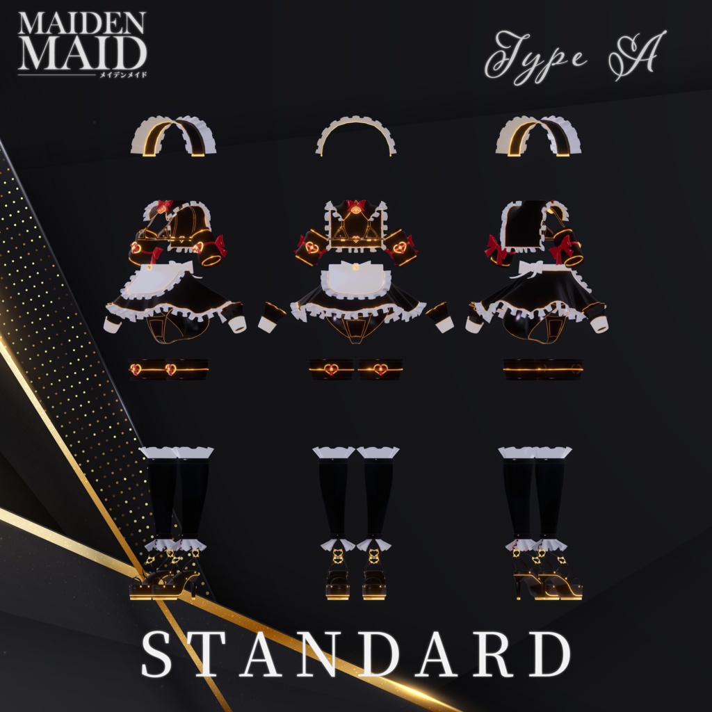 『メイデンメイド❤️MAIDEN MAID』【6アバター対応】- メイドスタイルの高級ビキニ -