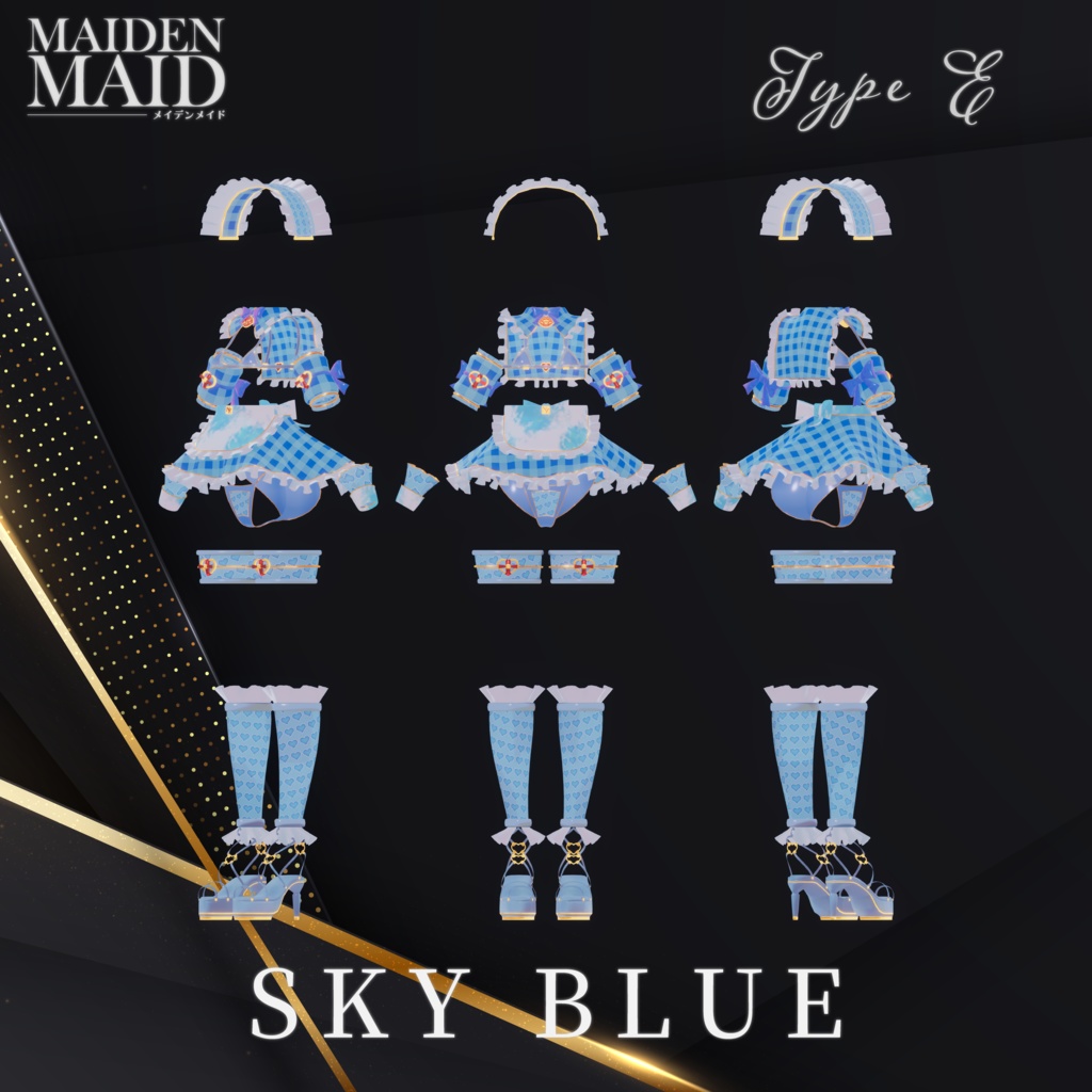 『メイデンメイド❤️MAIDEN MAID』【6アバター対応】- メイドスタイルの高級ビキニ -