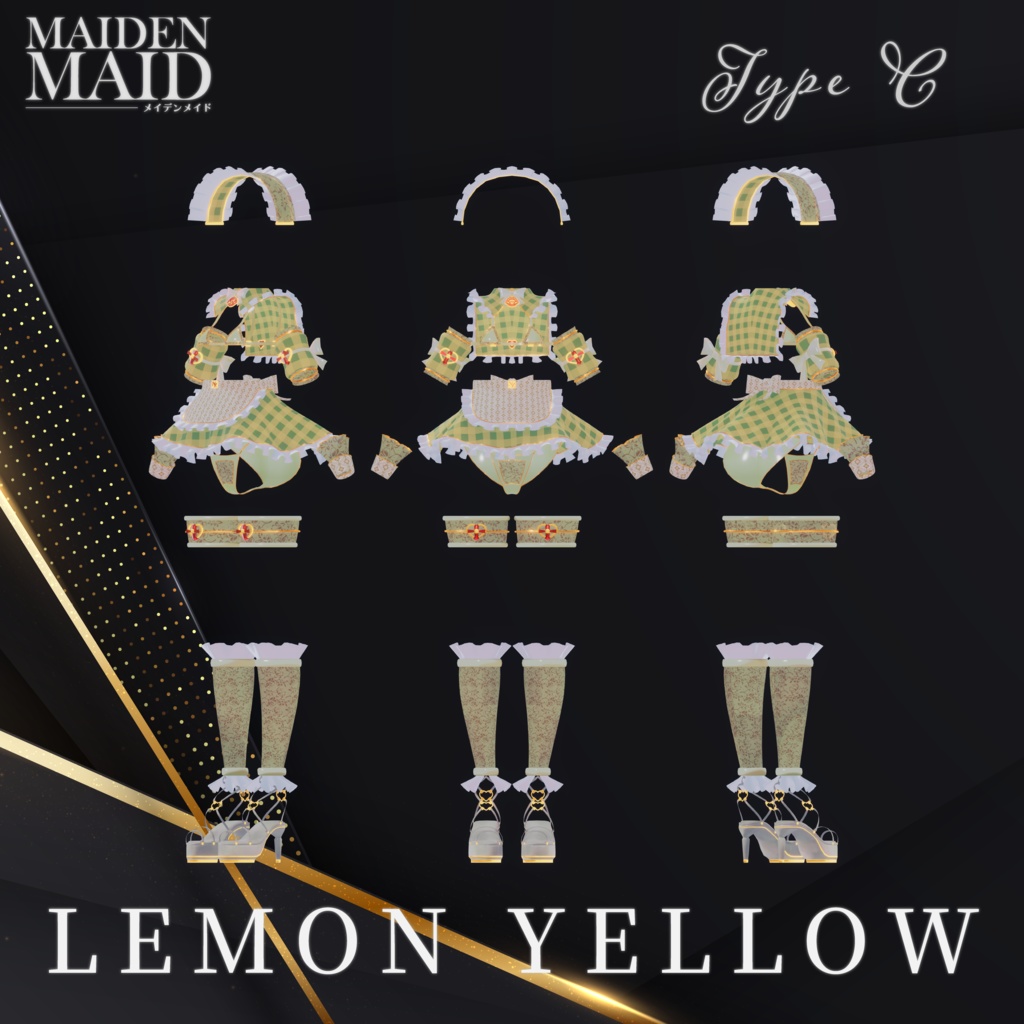 『メイデンメイド❤️MAIDEN MAID』【6アバター対応】- メイドスタイルの高級ビキニ -