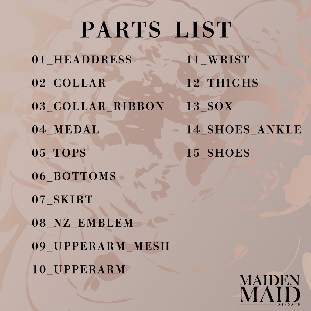 『メイデンメイド❤️MAIDEN MAID』【6アバター対応】- メイドスタイルの高級ビキニ -