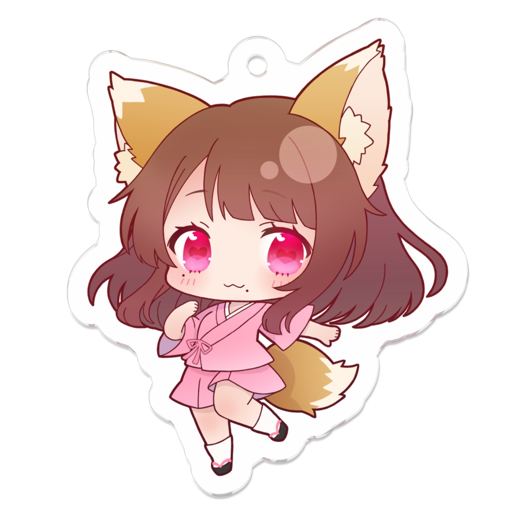 お狐様ゆいのアクリルキーホルダー