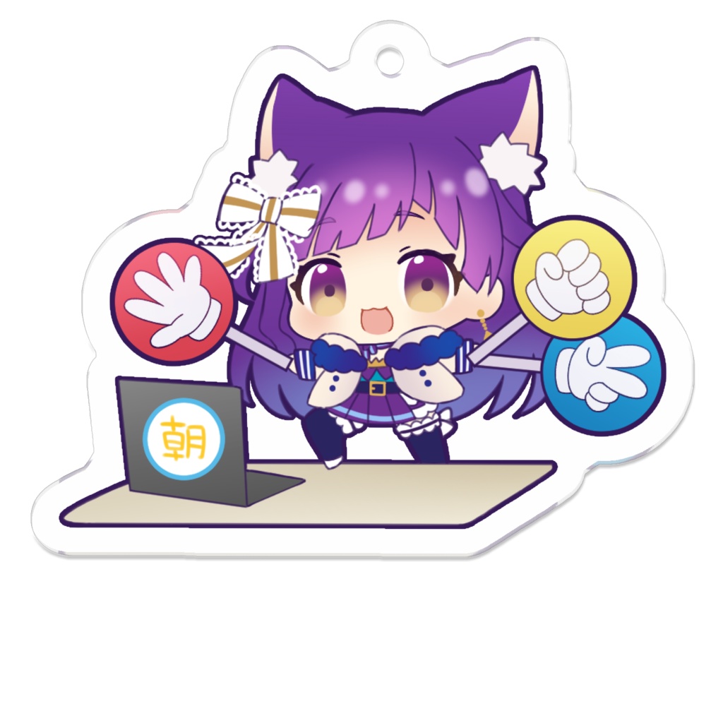 ちびくれあジャンケンアクリルキーホルダー