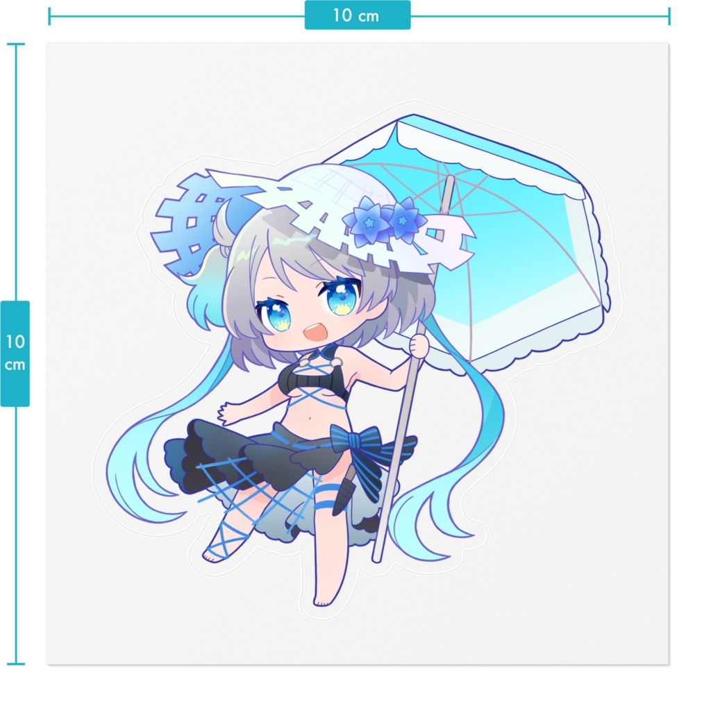 兔波夏ステッカー