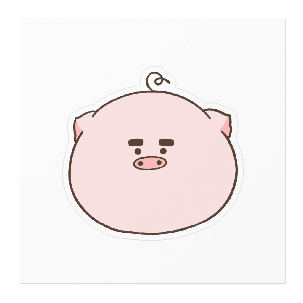 のりまゆげなぶたさんステッカー