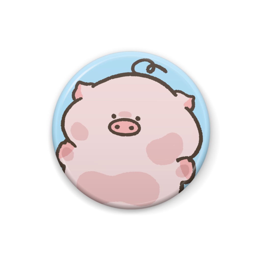 ぶたさんひっつき缶バッジ