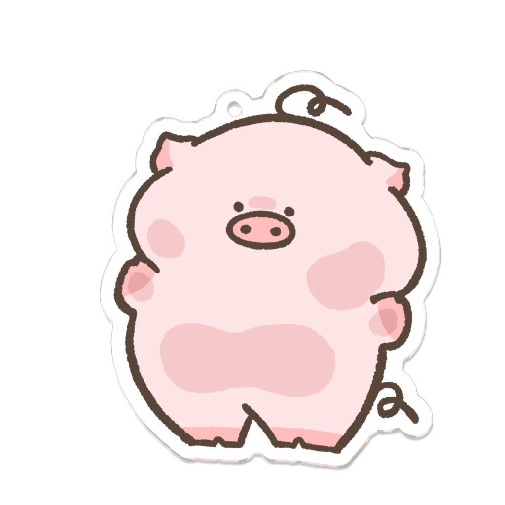 ぶたさんひっつきキーホルダー