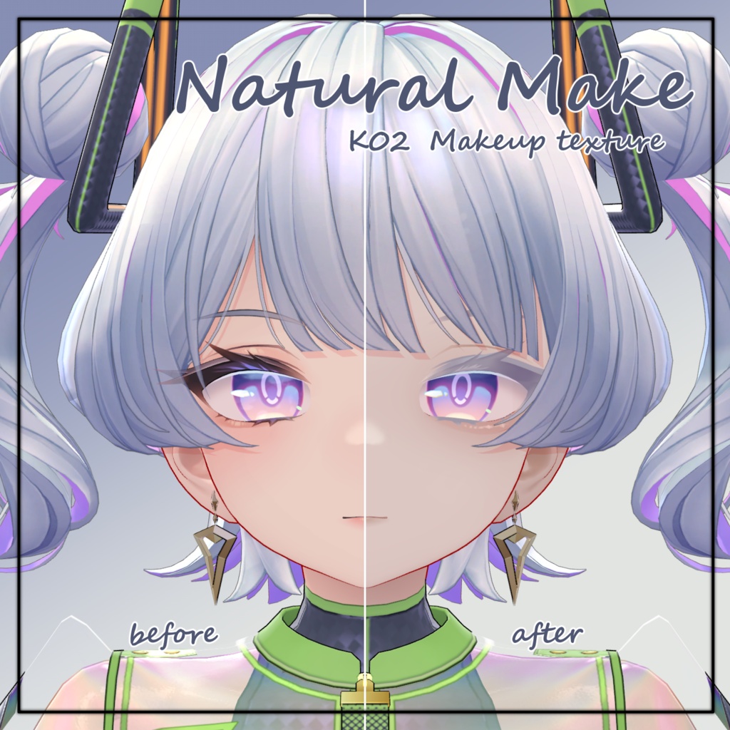 【K02】natural make【makeup texture】