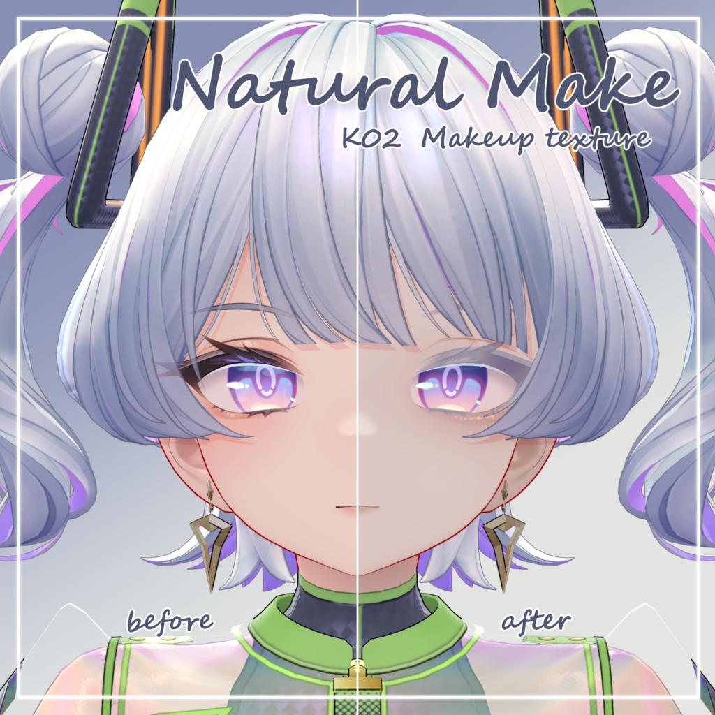 【K02】natural make【makeup texture】