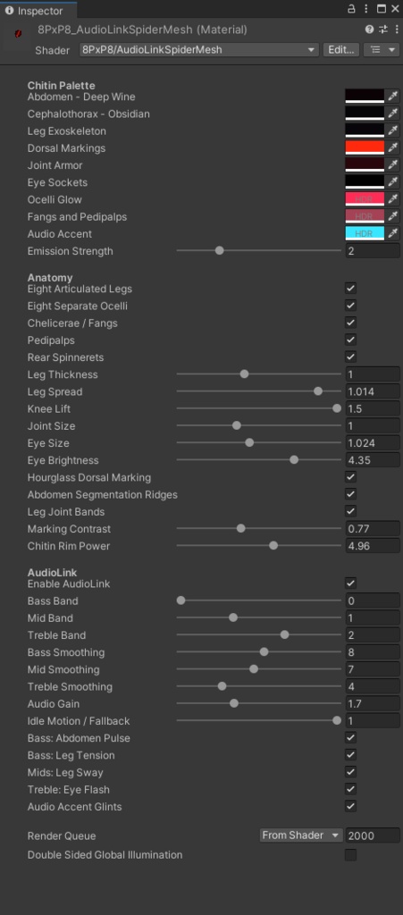 AudioLink Spider Mesh