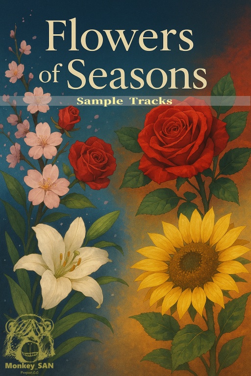 【無料フリー音源／ボーカル付き洋楽風サンプル】Flowers of Seasons - Sample Tracks