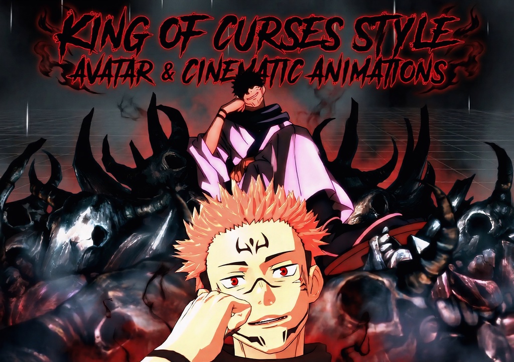 [VRChat] "King of Curses" Style Avatar & Cinematic Animations ⛩️