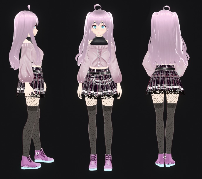 Skirt (+stockings) in Vroid!
