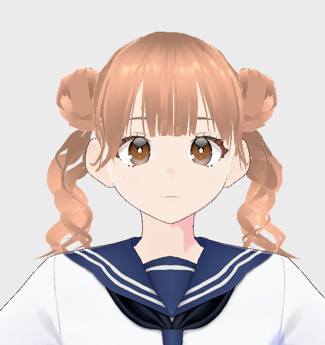 アイドルセラムンヘアメ☽  #vroid #進化版くらげツイン #ヘアプリセット