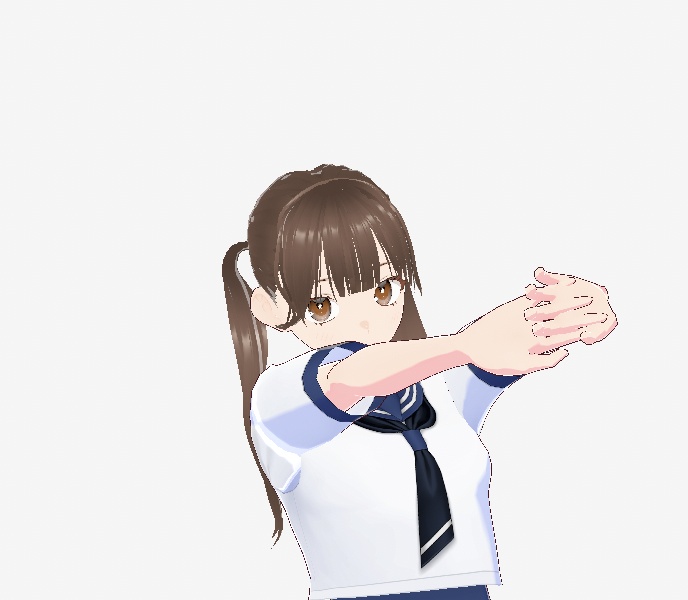 アイドル ストレートツイン ヘアメ【王道ツイン】#vroid #ヘアプリセット