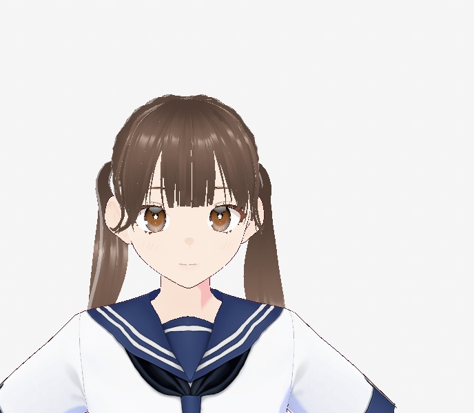 アイドル ストレートツイン ヘアメ【王道ツイン】#vroid #ヘアプリセット