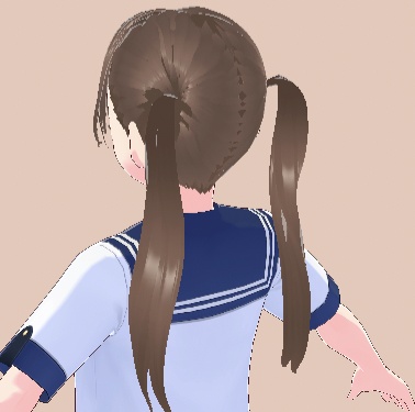 アイドル ストレートツイン ヘアメ【王道ツイン】#vroid #ヘアプリセット