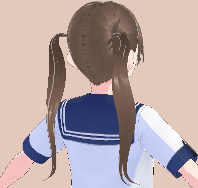 アイドル ストレートツイン ヘアメ【王道ツイン】#vroid #ヘアプリセット
