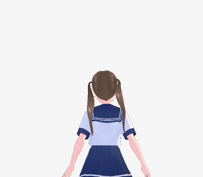 アイドル ストレートツイン ヘアメ【王道ツイン】#vroid #ヘアプリセット