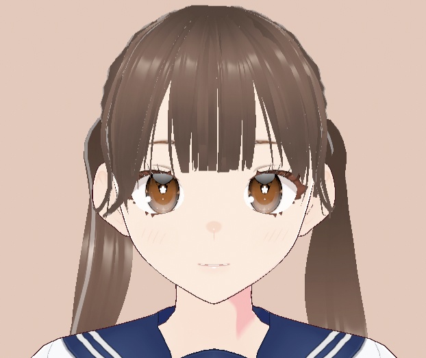 アイドル ストレートツイン ヘアメ【王道ツイン】#vroid #ヘアプリセット