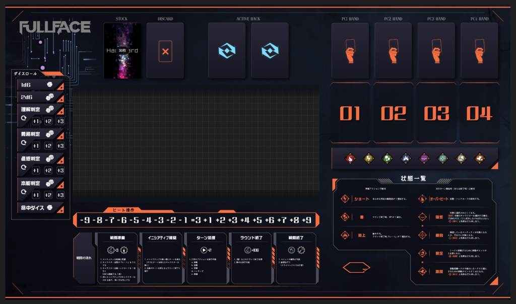 フルフェイス CCFOLIA部屋データ