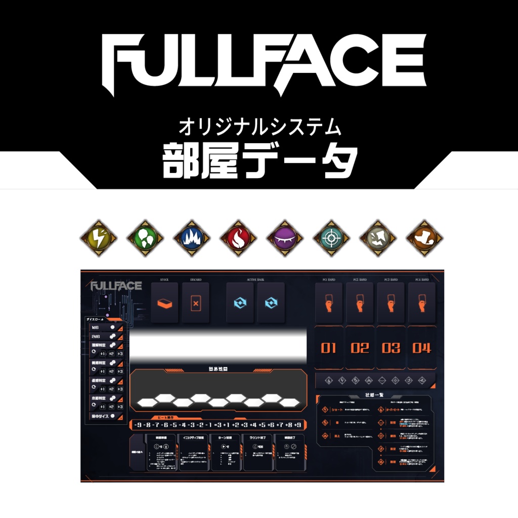 フルフェイス　CCFOLIA部屋データ