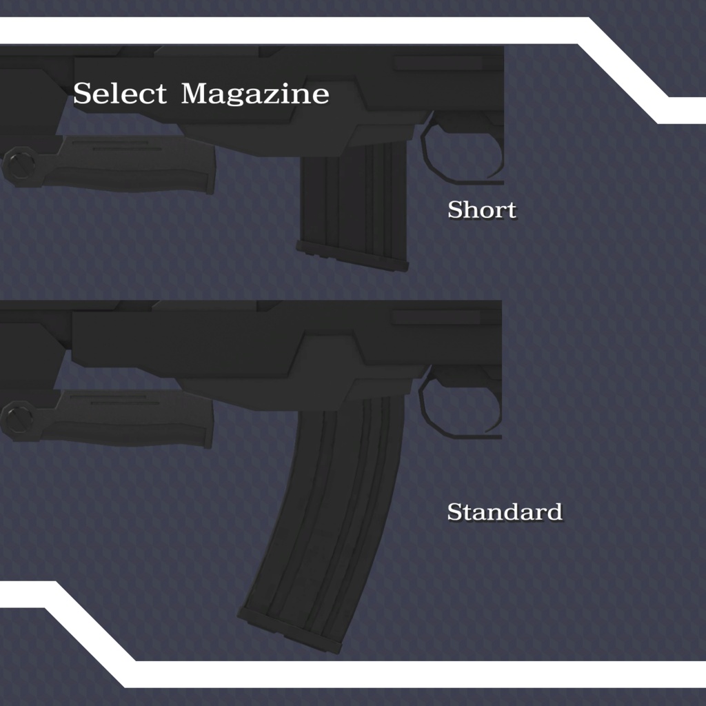 【オリジナル3Dモデル】アサルトライフル AFW13