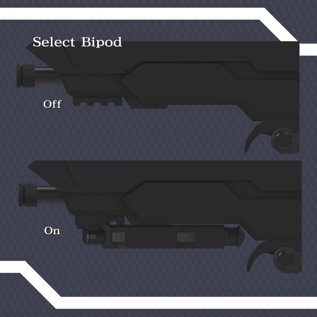 【オリジナル3Dモデル】アサルトライフル AFW13