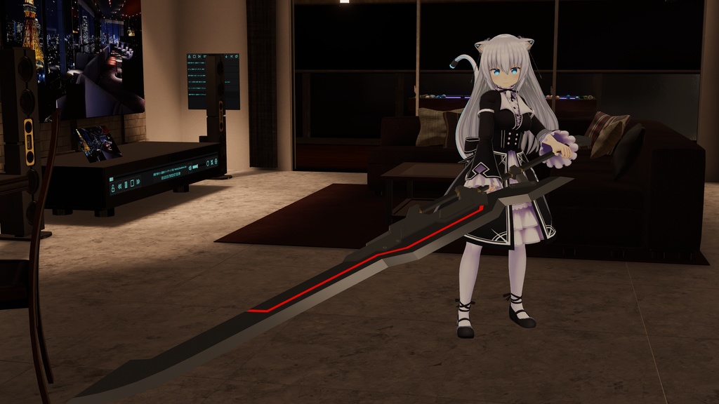 【オリジナル3Dモデル】超重斬機刀 -羅刹-