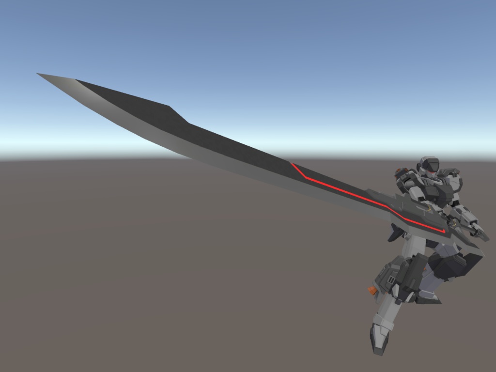 【オリジナル3Dモデル】超重斬機刀 -羅刹-