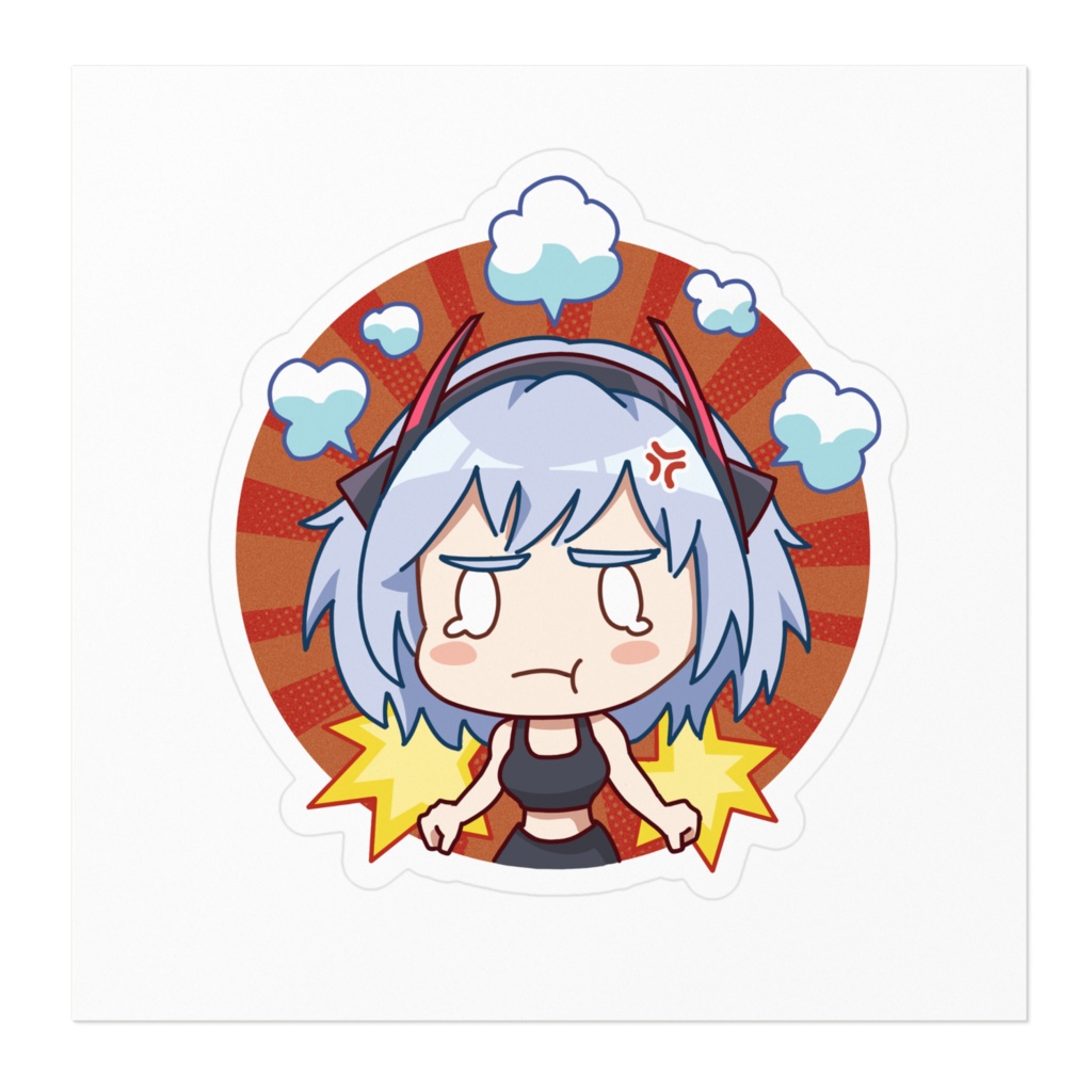 ステッカー【ぷんすか Ver.】