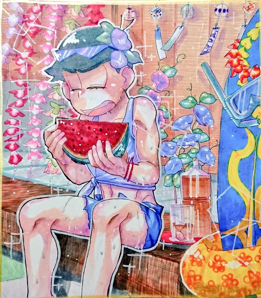 色紙 大 夏のカラ松 うみのもクズ Booth 色紙 大 夏のカラ松 うみのもクズ Booth