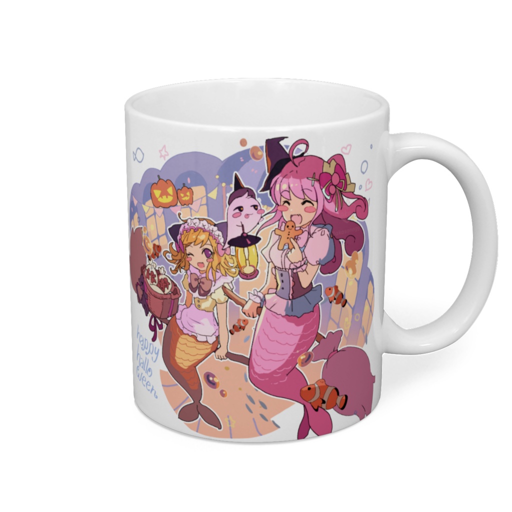 ハロウィン人魚マグカップ
