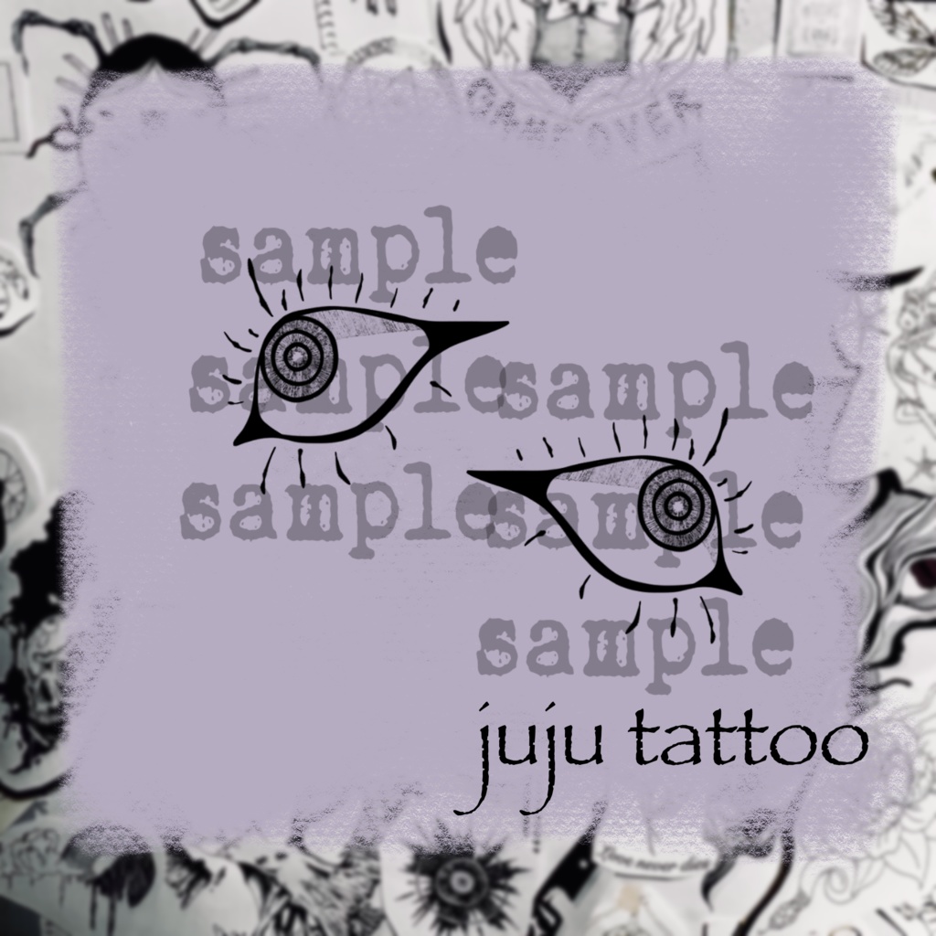 【VRC】eyes tattoo texture 目モチーフタトゥー