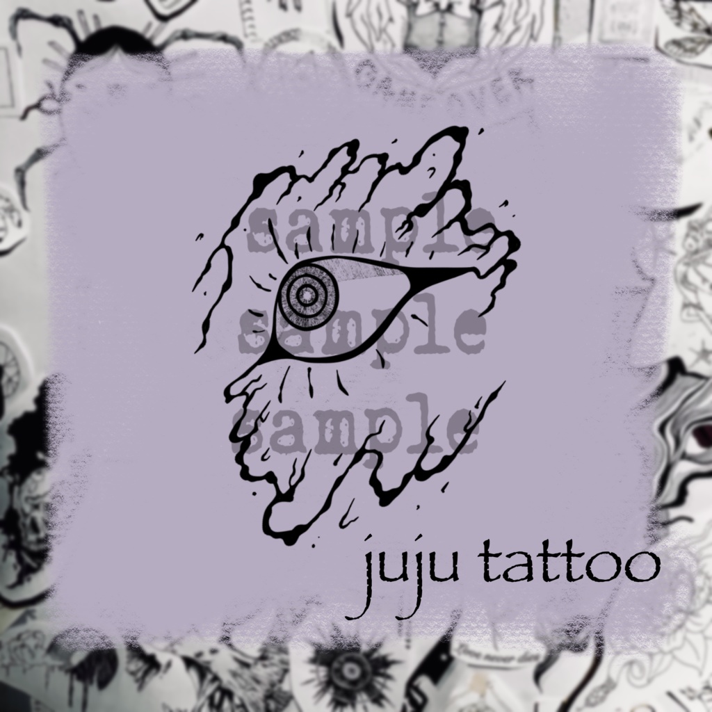 【VRC】eyes tattoo texture 目モチーフタトゥー