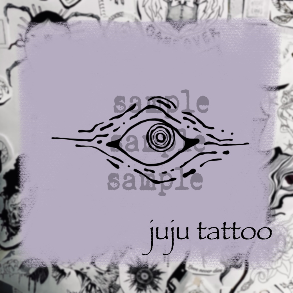【VRC】eyes tattoo texture 目モチーフタトゥー