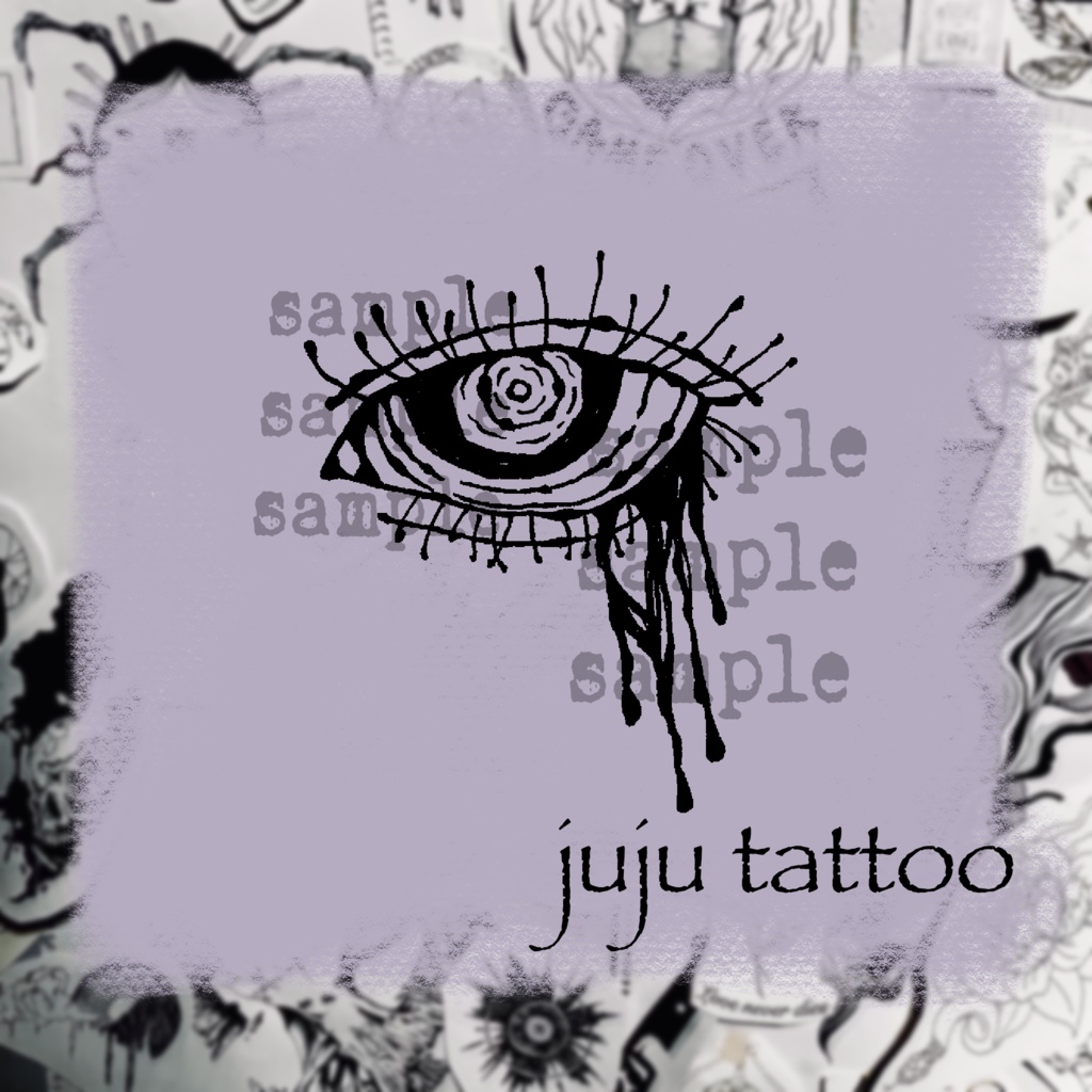 【VRC】eyes tattoo texture 目モチーフタトゥー