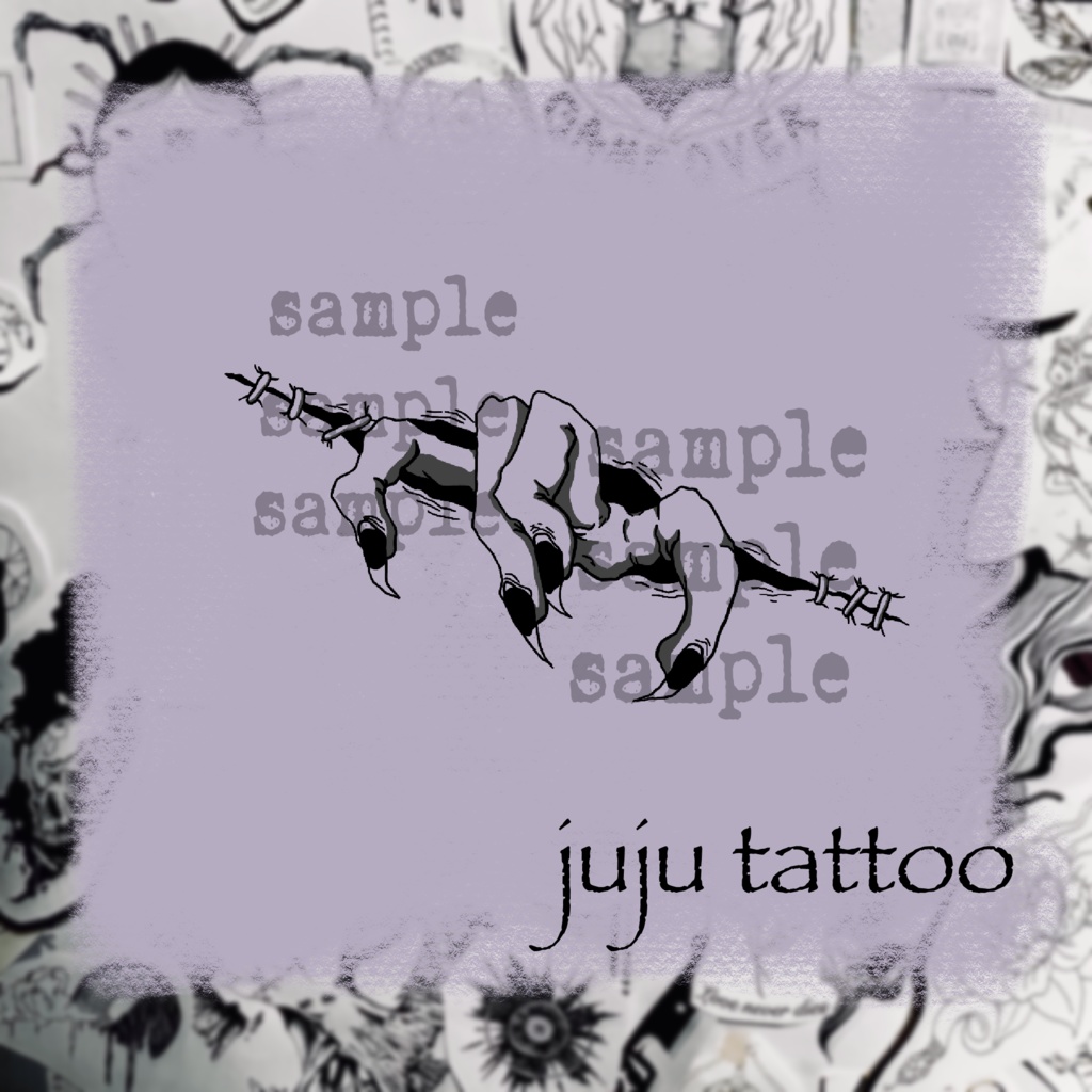 【VRC】 Scar/Finger tattoo texture 傷・指モチーフタトゥー