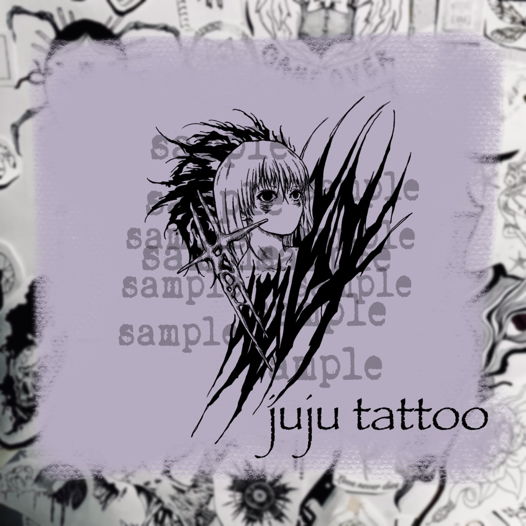 【VRC】 Neo Tribal×Girl texture　ネオトライバル×女の子 タトゥー