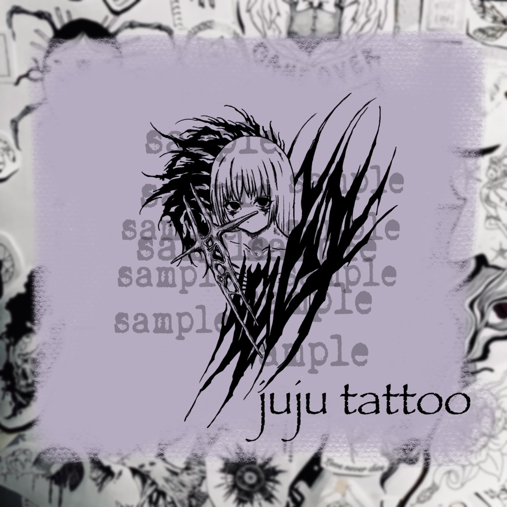 【VRC】 Neo Tribal×Girl texture Ⅱ　ネオトライバル×女の子 Ⅱ タトゥー