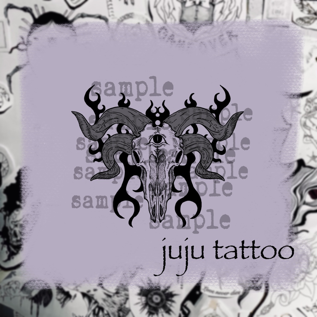 【VRC】 Baphomet  texture バフォメット タトゥー