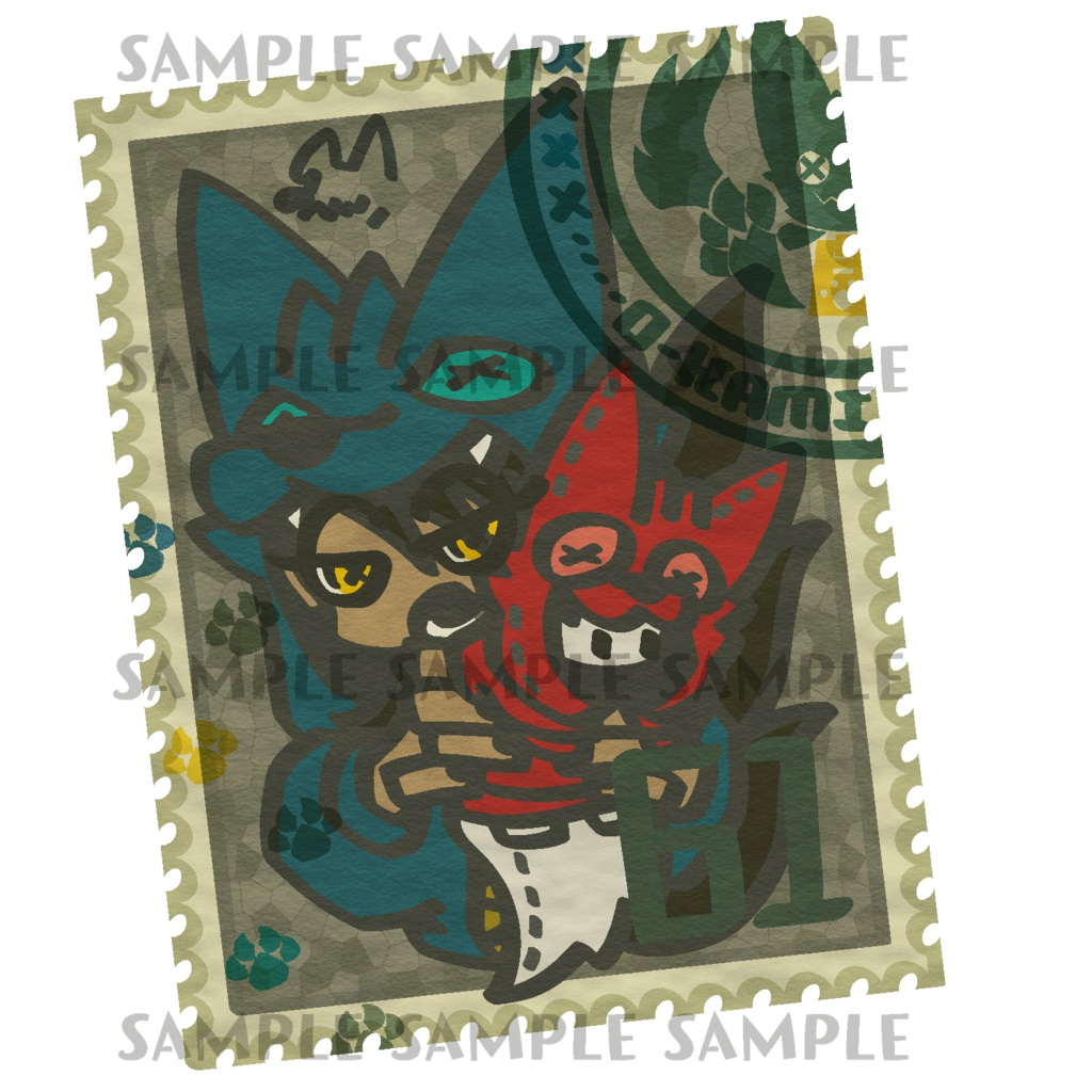 おーかみアクキー藍 -TRAVEL-