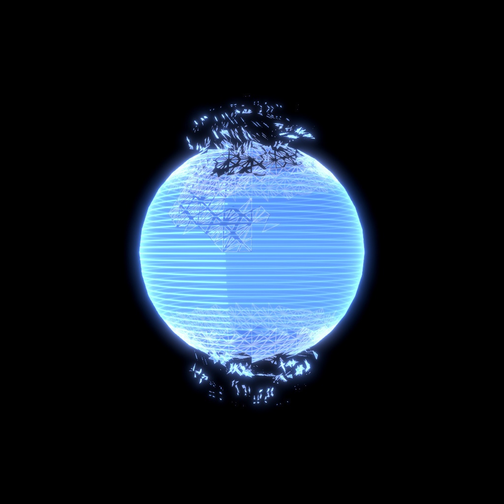 立体映像風シェーダー(Volumetric display like shader)