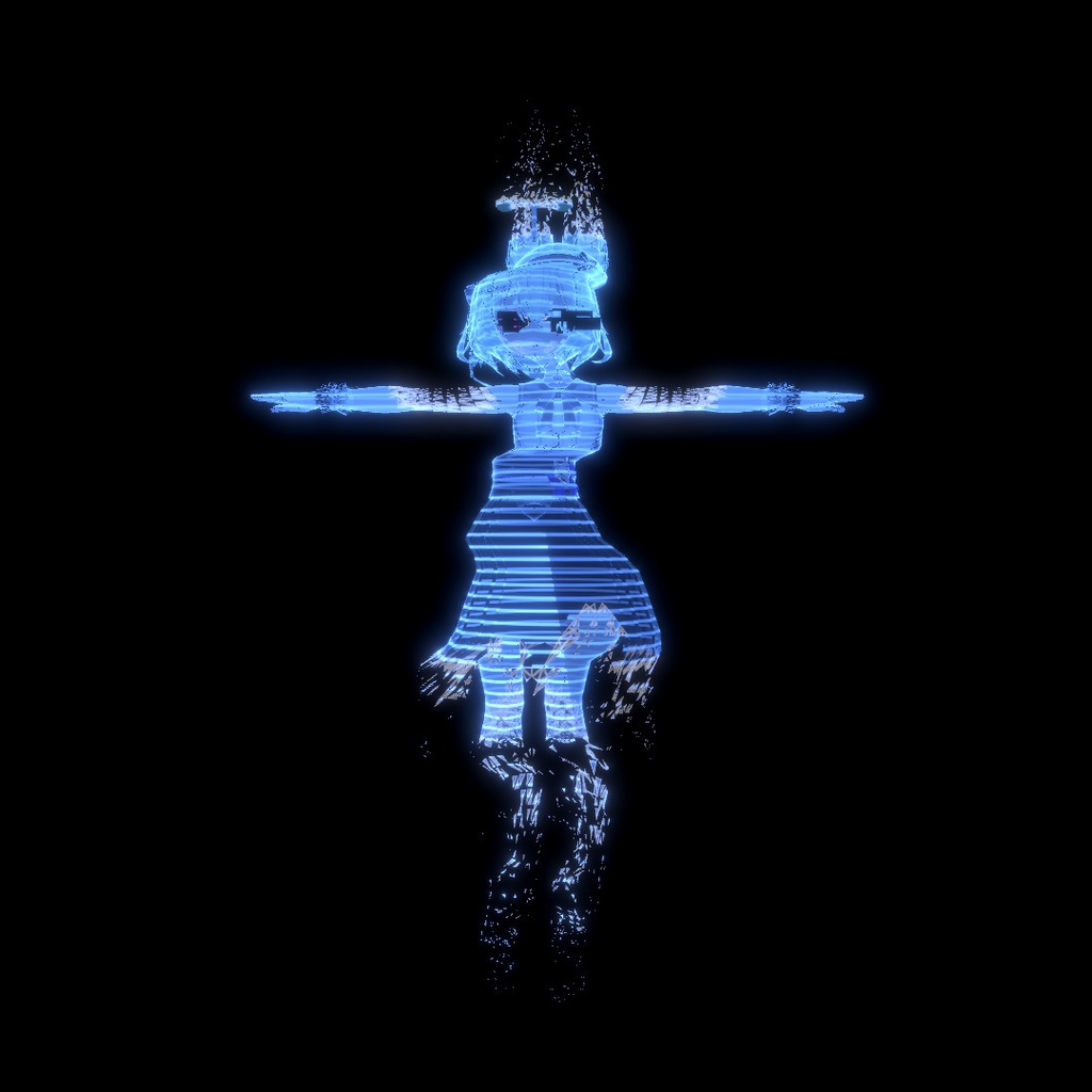 立体映像風シェーダー(Volumetric display like shader)