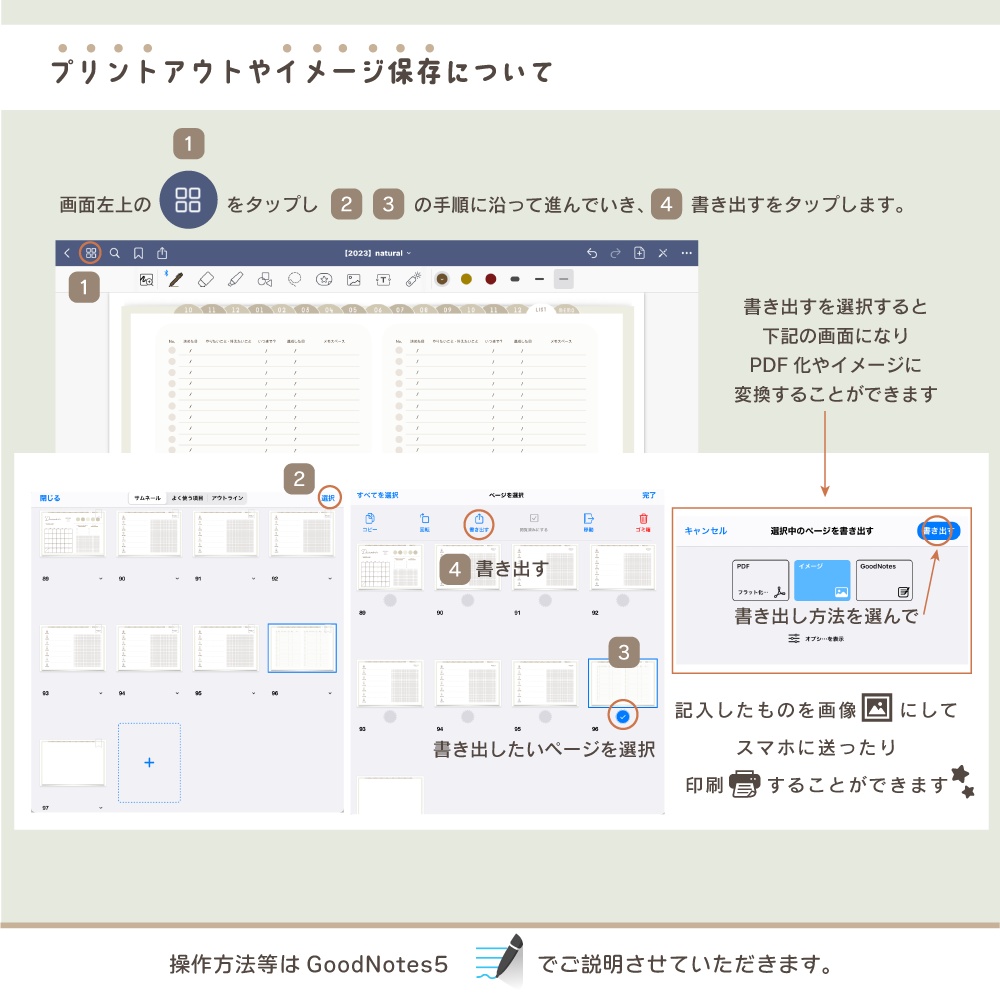 SALE❕《2022.10月始まり》2023年用 デジタルプランナー / 日曜始まり