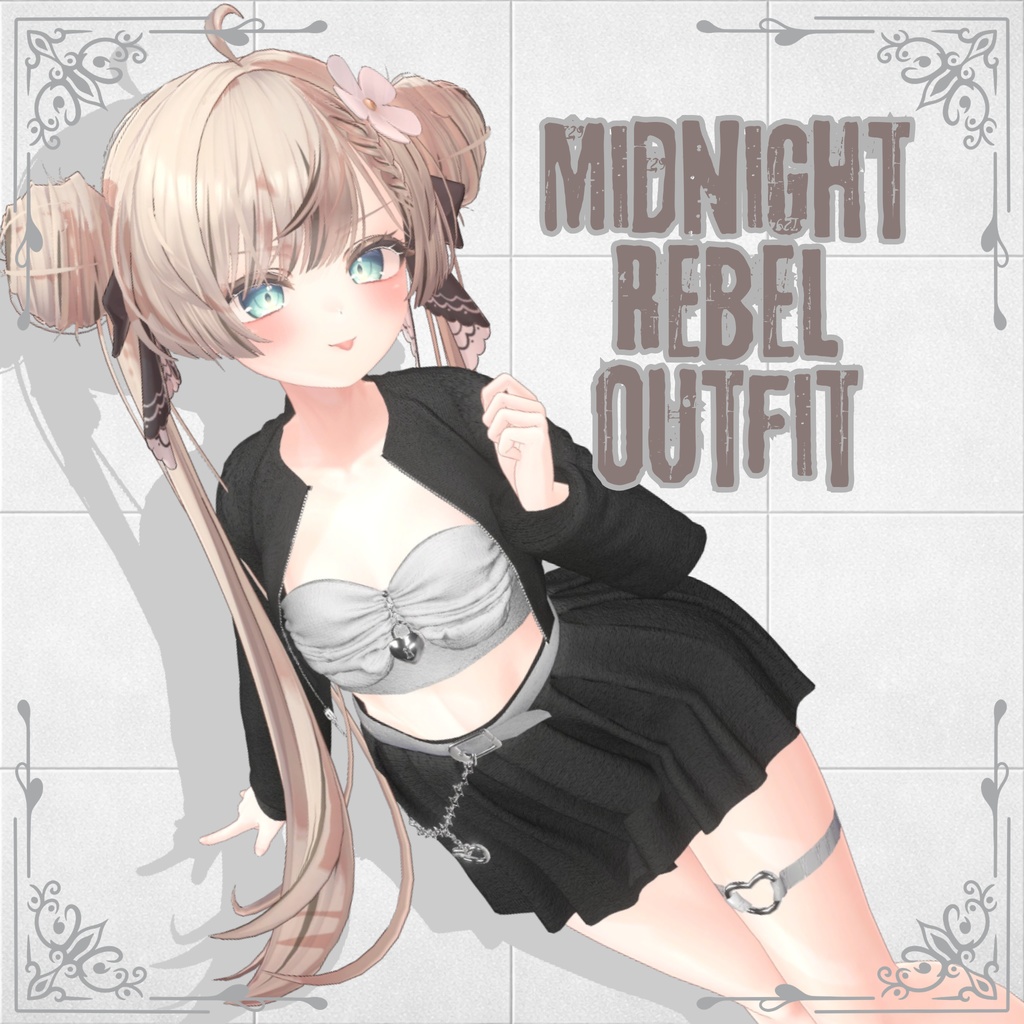❁MidnightRebelOutfit❁（VRChat想定）