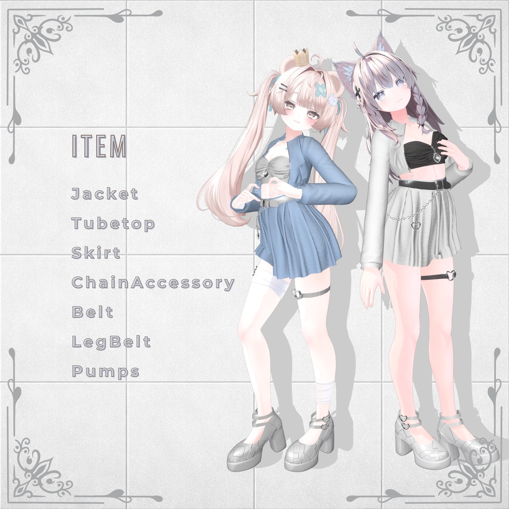 ❁MidnightRebelOutfit❁(VRChat想定)